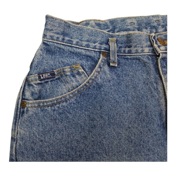 Vintage Lee High-Waisted Womens Denim Jeans Size 13 Med Heavyweight Made in US - Picture 8 of 9